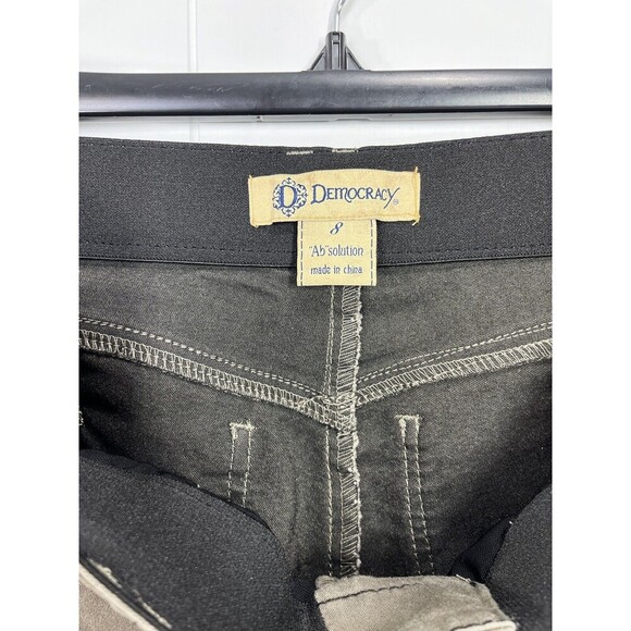Democracy Ab Solution Jeans Womens 8 (31x26.5) Tan Tummy Control Skinny Ankle - Picture 8 of 9
